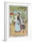 Paris Nursemaid Giving Her Charges Fresh Air in the Champs Elysees, C1890-null-Framed Giclee Print