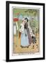 Paris Nursemaid Giving Her Charges Fresh Air in the Champs Elysees, C1890-null-Framed Giclee Print