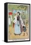 Paris Nursemaid Giving Her Charges Fresh Air in the Champs Elysees, C1890-null-Framed Stretched Canvas