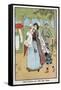 Paris Nursemaid Giving Her Charges Fresh Air in the Champs Elysees, C1890-null-Framed Stretched Canvas