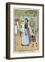 Paris Nursemaid Giving Her Charges Fresh Air in the Champs Elysees, C1890-null-Framed Giclee Print