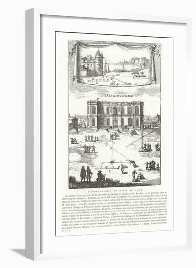 Paris Observatory in 1700-null-Framed Giclee Print