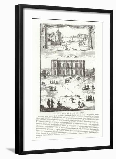 Paris Observatory in 1700-null-Framed Giclee Print