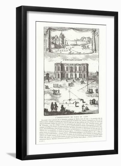 Paris Observatory in 1700-null-Framed Giclee Print