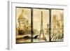 Paris - Old Photo-Album Series-Maugli-l-Framed Art Print