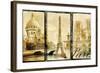 Paris - Old Photo-Album Series-Maugli-l-Framed Art Print