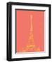 Paris on Coral-Nicholas Biscardi-Framed Art Print