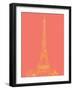 Paris on Coral-Nicholas Biscardi-Framed Art Print