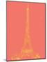 Paris on Coral-Nicholas Biscardi-Mounted Art Print