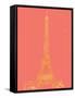 Paris on Coral-Nicholas Biscardi-Framed Stretched Canvas