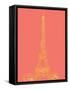 Paris on Coral-Nicholas Biscardi-Framed Stretched Canvas