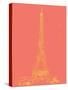 Paris on Coral-Nicholas Biscardi-Stretched Canvas