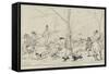 Paris on Horseback, the Bois De Boulogne and M De Lesseps-null-Framed Stretched Canvas