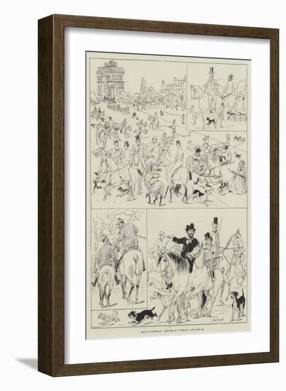 Paris on Horseback-null-Framed Giclee Print