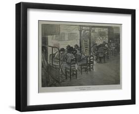 Paris on Terrace of Café-Théophile Alexandre Steinlen-Framed Premium Giclee Print