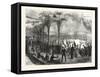 Paris on Wheels, the New Skating Rink in the Champs Elysees, France, 1876-null-Framed Stretched Canvas