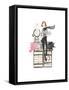 Paris or Bust Illo-Alicia Zyburt-Framed Stretched Canvas