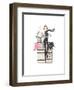 Paris or Bust Illo-Alicia Zyburt-Framed Art Print