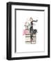 Paris or Bust Illo-Alicia Zyburt-Framed Art Print