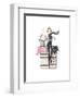 Paris or Bust Illo-Alicia Zyburt-Framed Art Print