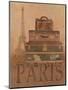 Paris - Pack Your Bags-Unknown Chiu-Mounted Art Print