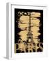 Paris Paint Black-Lauren Gibbons-Framed Art Print