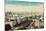 Paris Panorama, France. View on Eiffel Tower and Seine River from Notre Dame Cathedral. Vintage, Re-Michal Bednarek-Mounted Photographic Print