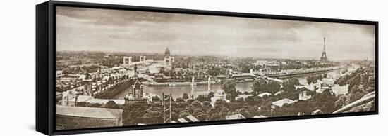 Paris Panorama-Wild Apple Portfolio-Framed Stretched Canvas