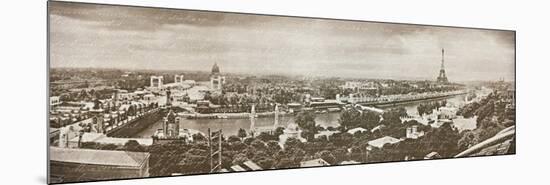 Paris Panorama-Wild Apple Portfolio-Mounted Premium Giclee Print