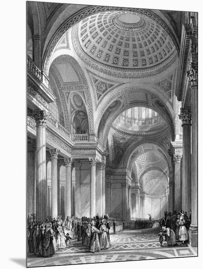 Paris Pantheon-Thomas Allom-Mounted Art Print