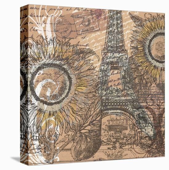 Paris Pastiche I-Mindy Sommers-Stretched Canvas