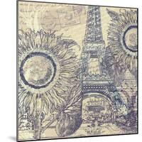 Paris Pastiche II-Mindy Sommers-Mounted Giclee Print