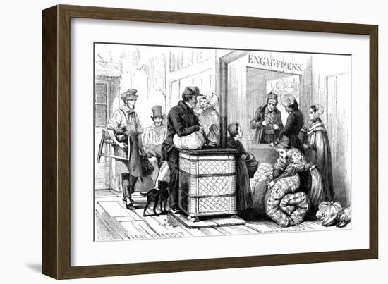 Paris Pawnbroker 1842-Karl Girardet-Framed Art Print