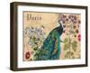 Paris Peacock Botanical 3-Elizabeth Jordan-Framed Art Print