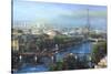 Paris Pedestrian Bridge-Mark Lague-Stretched Canvas