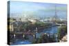 Paris Pedestrian Bridge-Mark Lague-Stretched Canvas