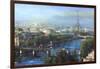 Paris Pedestrian Bridge-Mark Lague-Framed Art Print