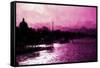 Paris Pink Sunset-Philippe Hugonnard-Framed Stretched Canvas