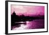 Paris Pink Sunset-Philippe Hugonnard-Framed Giclee Print