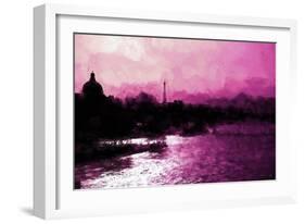 Paris Pink Sunset-Philippe Hugonnard-Framed Giclee Print