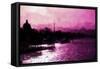 Paris Pink Sunset-Philippe Hugonnard-Framed Stretched Canvas