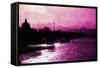 Paris Pink Sunset-Philippe Hugonnard-Framed Stretched Canvas