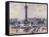 Paris, Place De La Bastille, C.1922-Gustave Loiseau-Framed Stretched Canvas