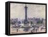 Paris, Place De La Bastille, C.1922-Gustave Loiseau-Framed Stretched Canvas