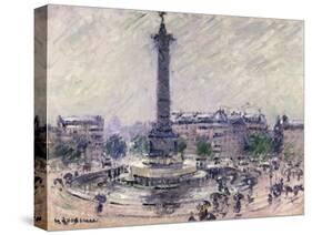 Paris, Place De La Bastille, C.1922-Gustave Loiseau-Stretched Canvas