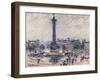 Paris, Place De La Bastille, C.1922-Gustave Loiseau-Framed Giclee Print