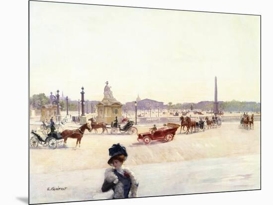 Paris, Place De La Concorde-Gustave Fraipont-Mounted Giclee Print