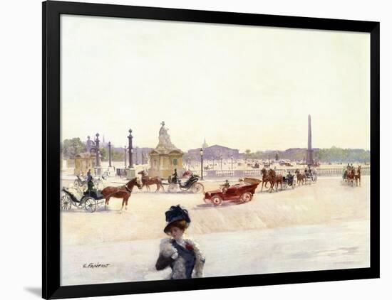 Paris, Place De La Concorde-Gustave Fraipont-Framed Giclee Print