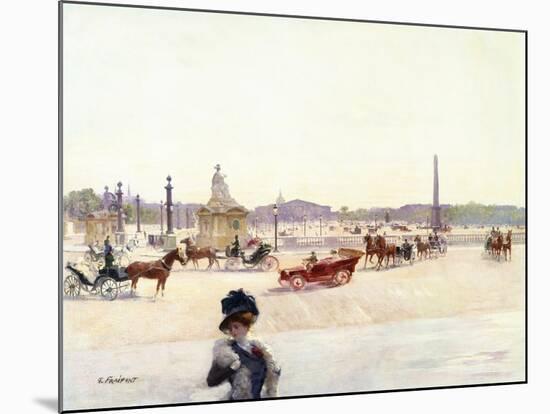 Paris, Place De La Concorde-Gustave Fraipont-Mounted Giclee Print