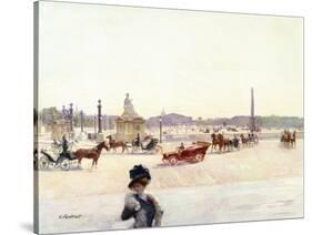 Paris, Place De La Concorde-Gustave Fraipont-Stretched Canvas